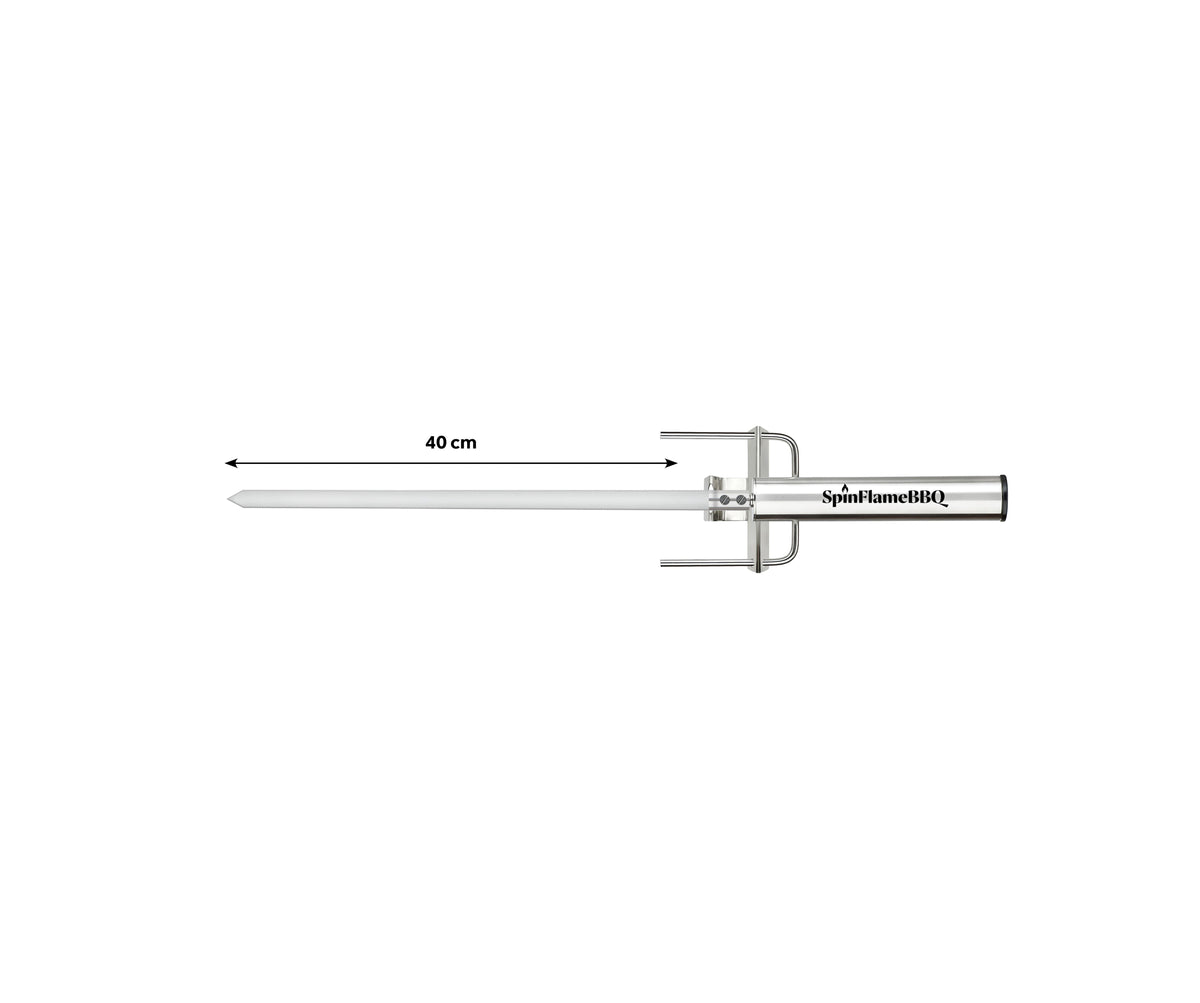 SpinFlameBBQ Flat Centre Rod 40cm