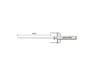 SpinFlameBBQ Flat Centre Rod 40cm