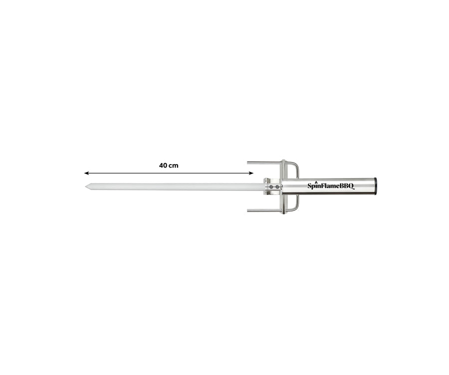 SpinFlameBBQ Flat Centre Rod 40cm