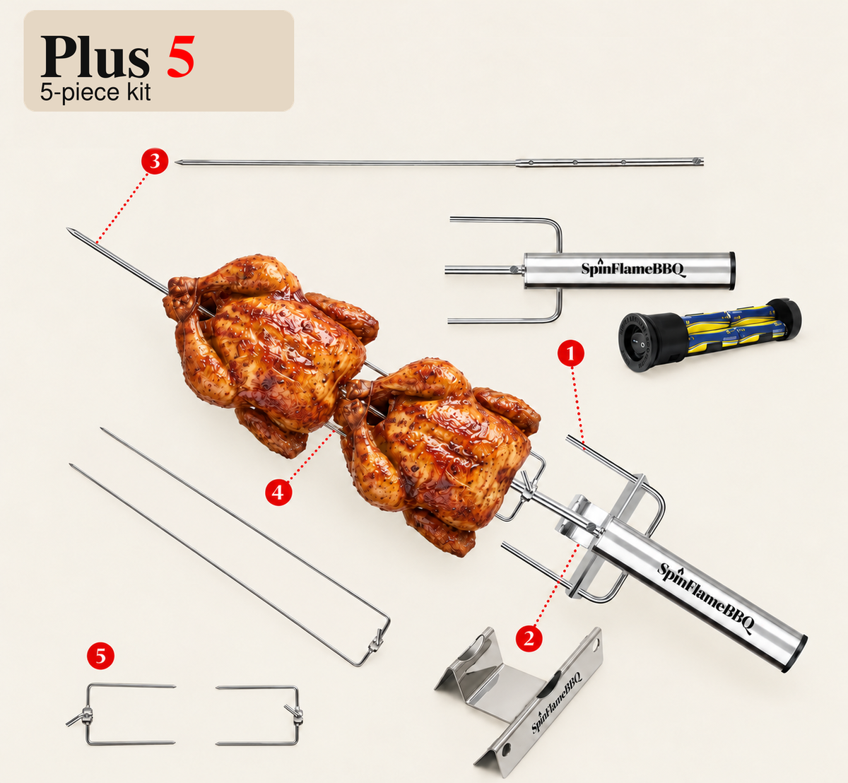 SpinFlameBBQ Rotisserie